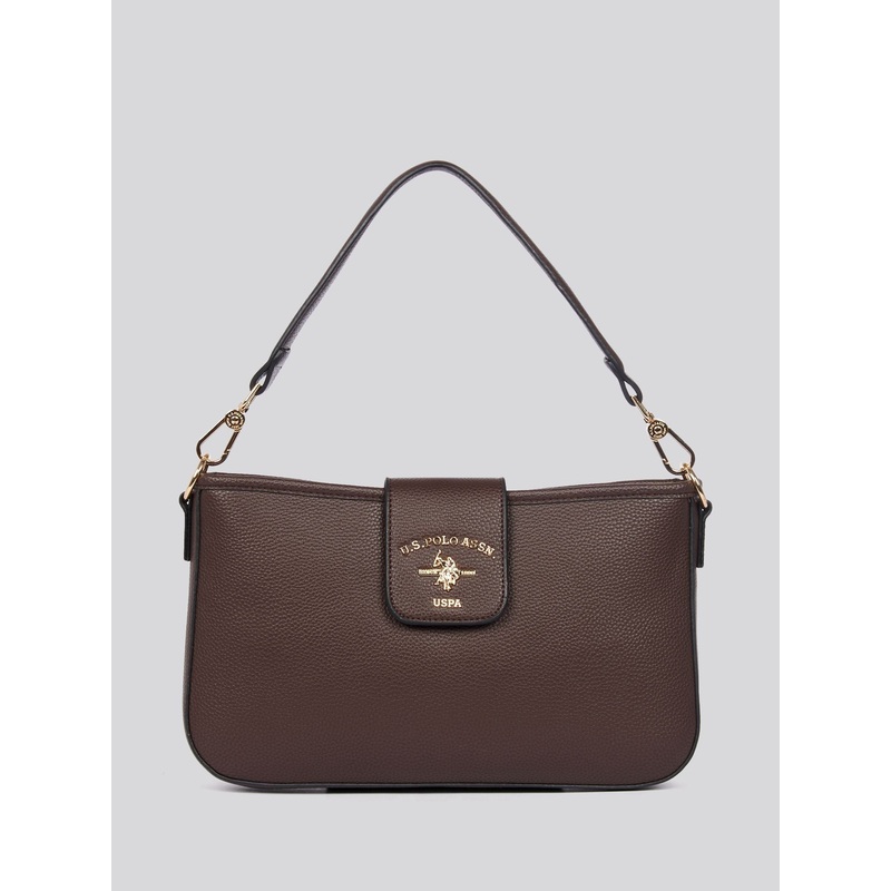 U.S. Polo Assn. Brown Womens Stanford Baguette Bag