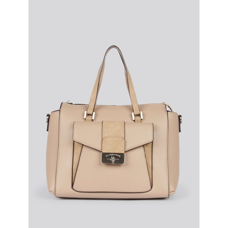 U.S. Polo Assn. Nude Womens Romantic Double Handle Bag