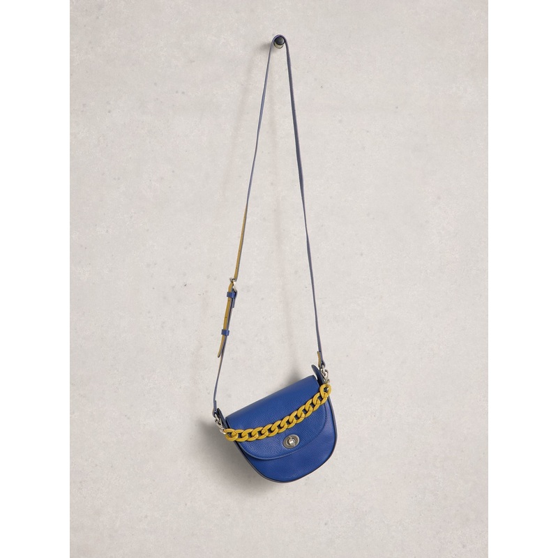 White Stuff Blue Sasha Saddle Bag