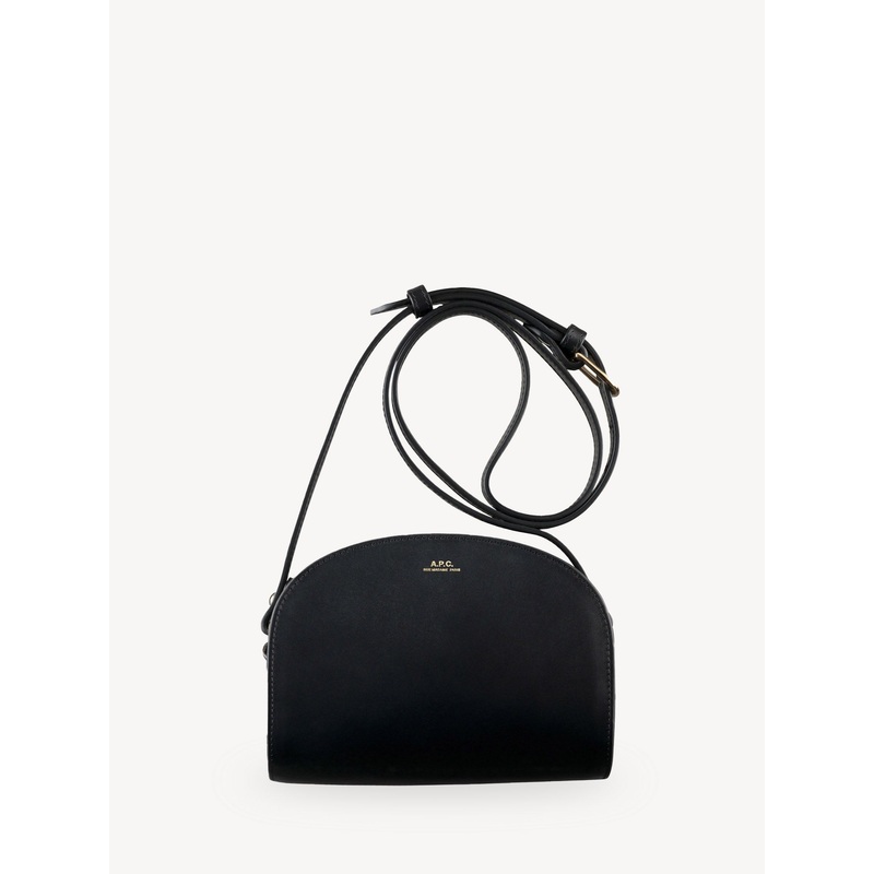 A.P.C. Black Mini Half-Moon Bag