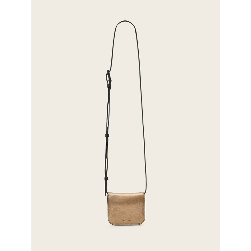 AllSaints Yellow Maeve Card  Cross-Body Bag