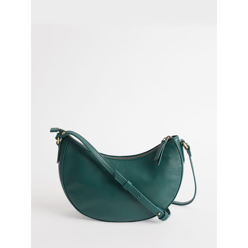 Seasalt Cornwall Green Headingley Woven Leather Cross-Body Bag