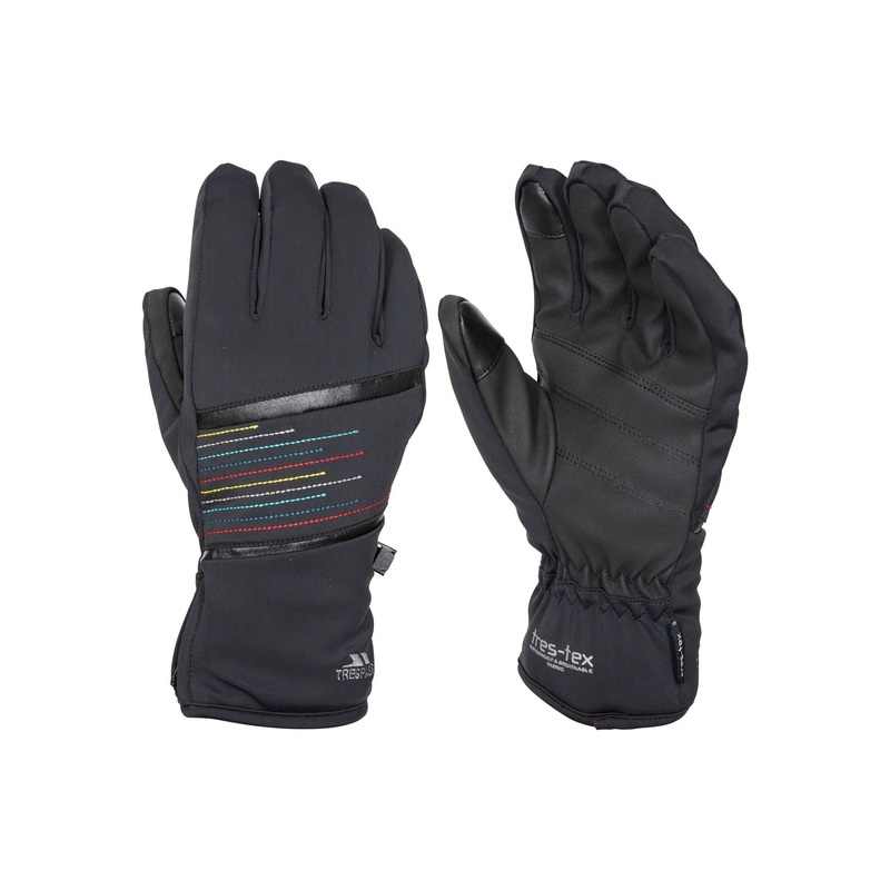 Trespass Female Kay Woven Black Gloves