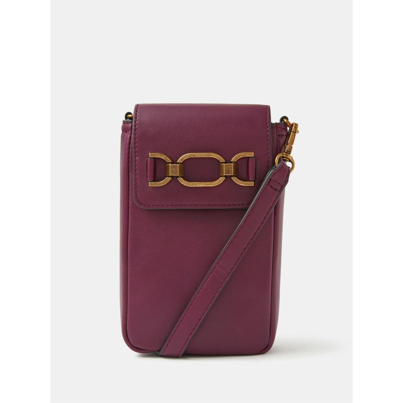 Accessorize Red Snaffle Buckle Phone Bag