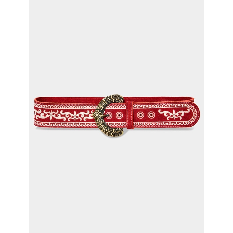 Joe Browns Red Western Embroidery Belt