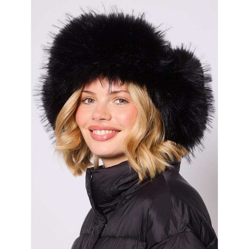 South Beach Green Faux Fur lined Trapper Hat