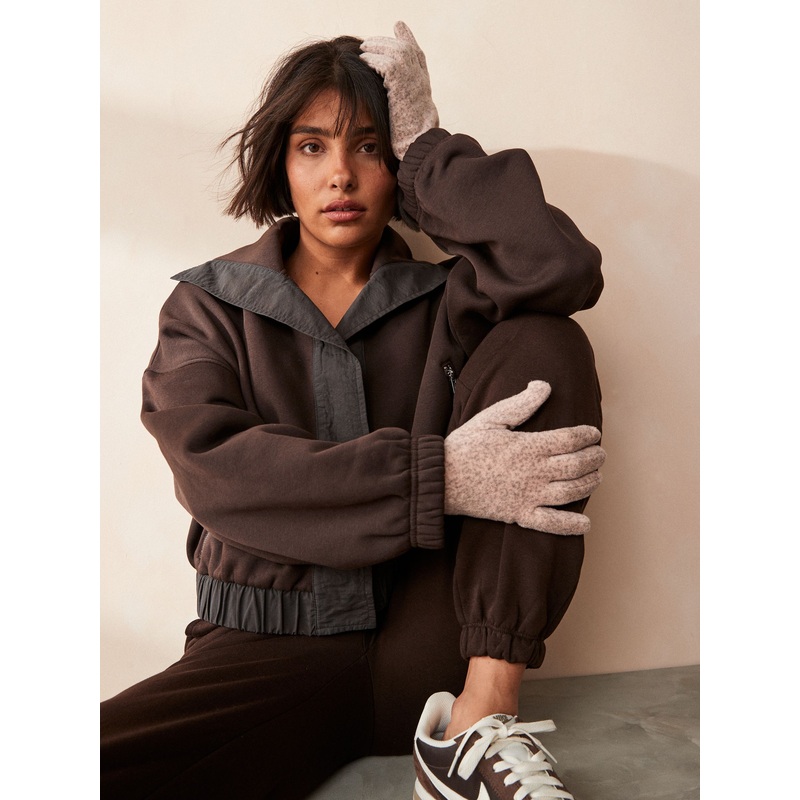 Pink Fleece Gloves
