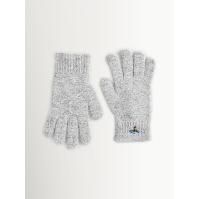 Vivienne Westwood Grey Fluffy Gloves