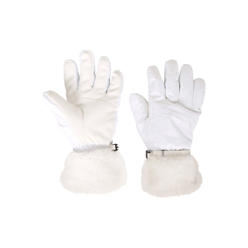 Mountain Warehouse White Womens Parallax Waterproof Ski Gloves