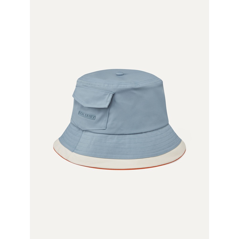 Sealskinz Blue Seething Waterproof Nylon Bucket Hat