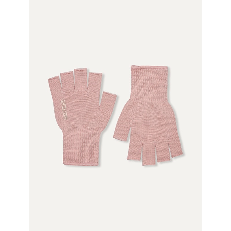 Sealskinz Pink Thornham Solo Merino Mittens