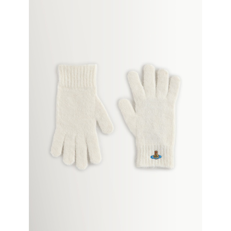 Vivienne Westwood White Fluffy Gloves