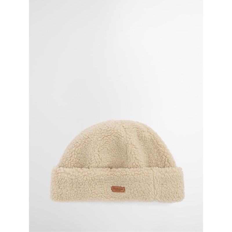 Barbour Cream Cathy Teddy Fleece Beanie Hat
