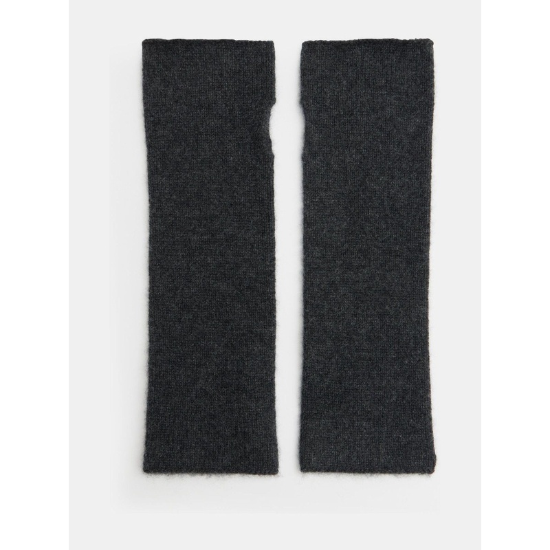Hush Grey Cashmere Fingerless Gloves