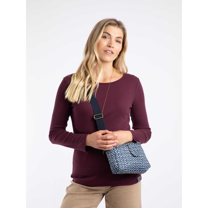 Weird Fish Blue Corrie Printed Cross Body Bag