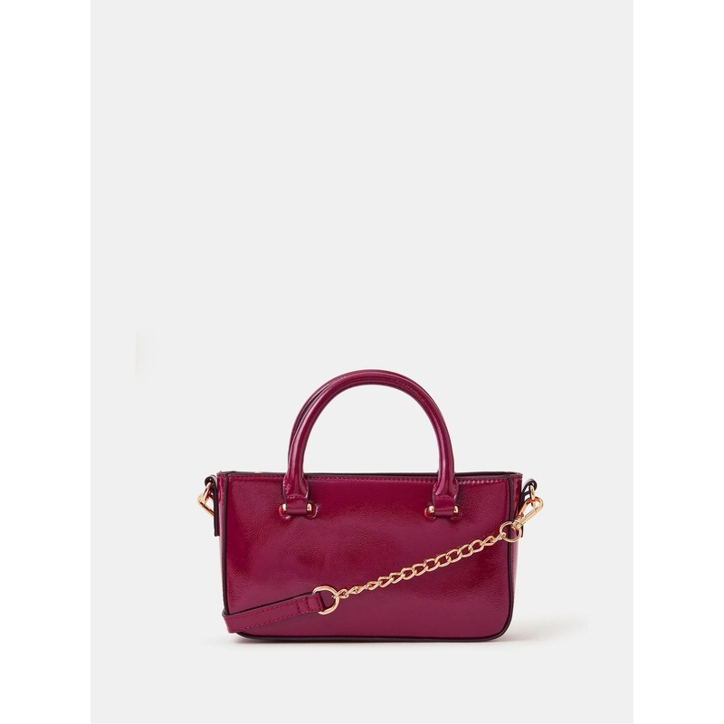 Accessorize Red Patent Cross-Body Handbag