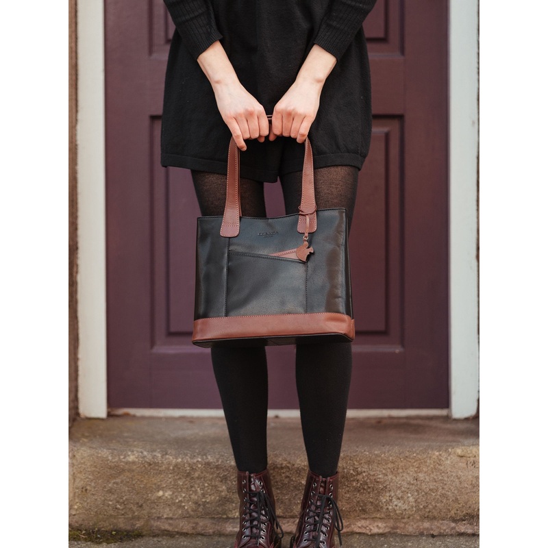 ‘Little Patience’ Leather Tote Bag