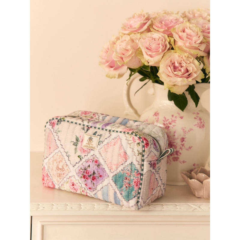 Shabby Chic by Rachel Ashwell Pink Patchwork Quilted Wash Bag