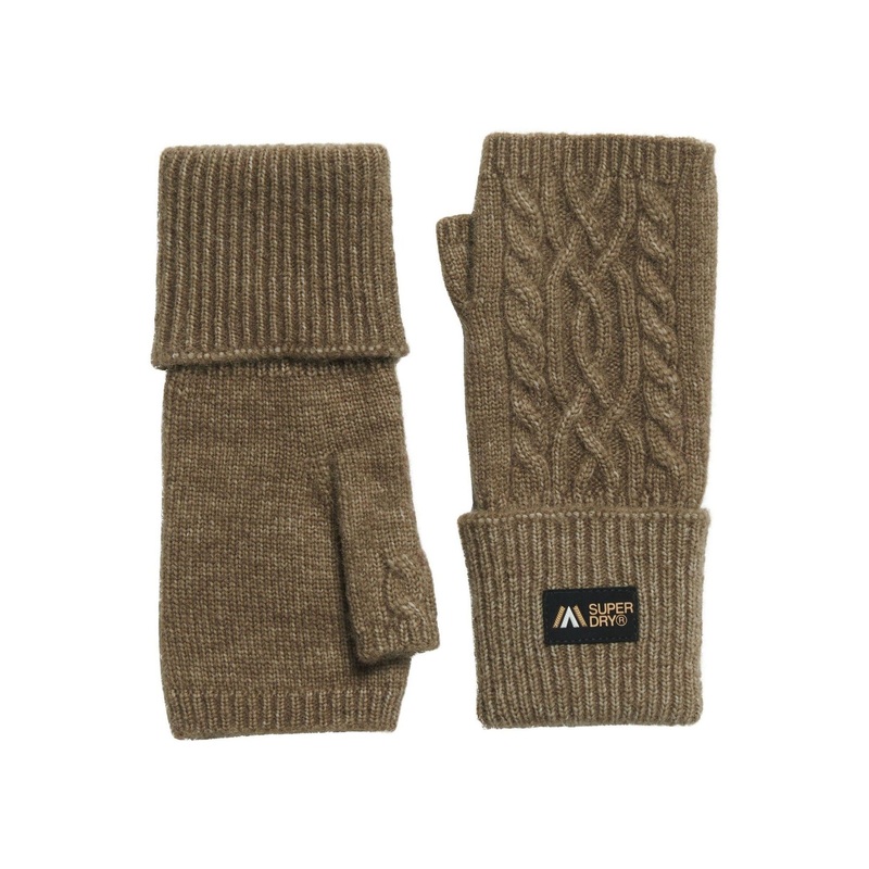 Superdry Green Cable Luxe Handwarmer Gloves
