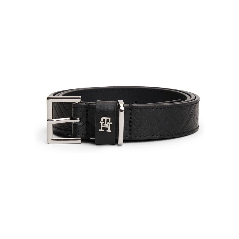 Tommy Hilfiger Black Monogram Belt