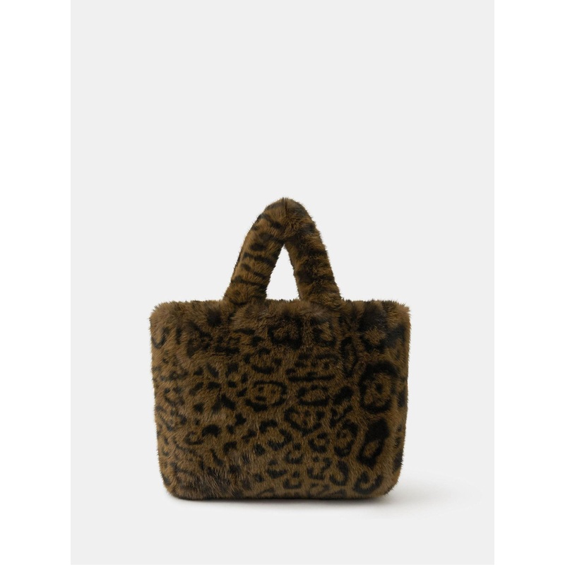 Accessorize Animal Leopard Print Faux Tote Bag