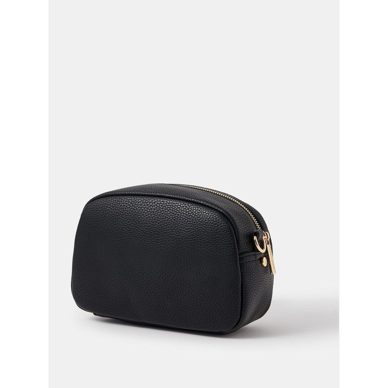 Accessorize Black Webbing Strap Small Cross-Body Bag