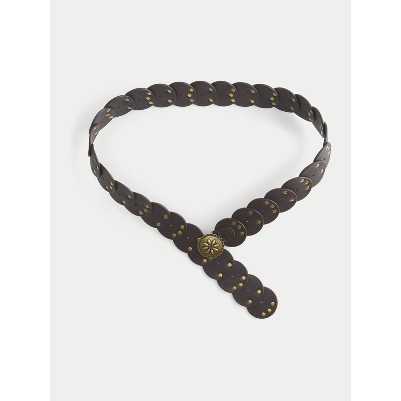 Hollister Boho Western Medalllion Brown Belt