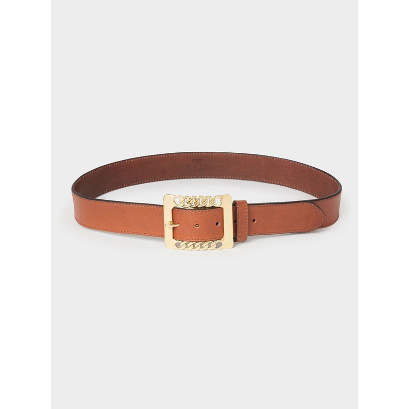Osprey London The Chain Buckle Leather Brown Belt