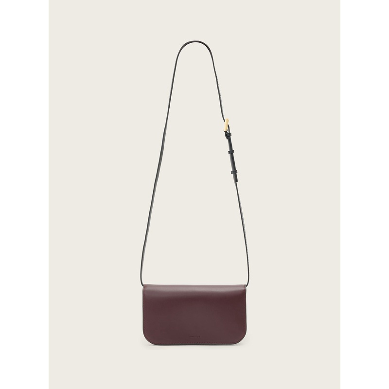 AllSaints Red Maeve Wallet Cross-Body Bag