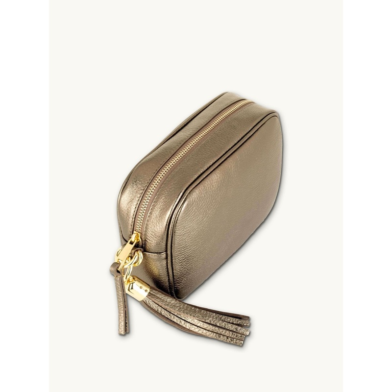 Apatchy Gold The Tassel Leather Cross-Body Bag