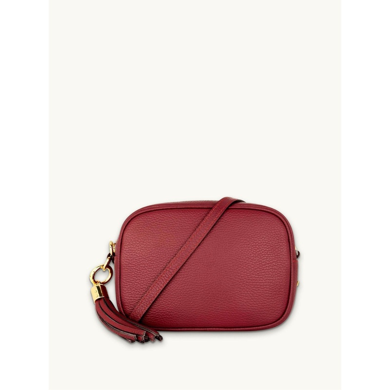 Apatchy Red The Tassel Leather Cross-Body Bag