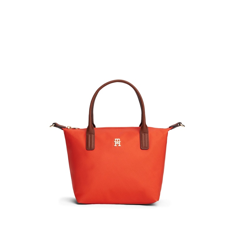 Tommy Hilfiger Orange Webbing Cross-Body Tote Bag