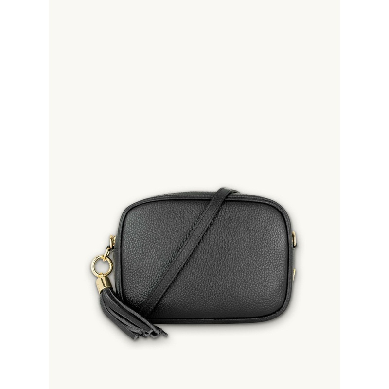 Apatchy Black The Tassel Leather Cross-Body Bag