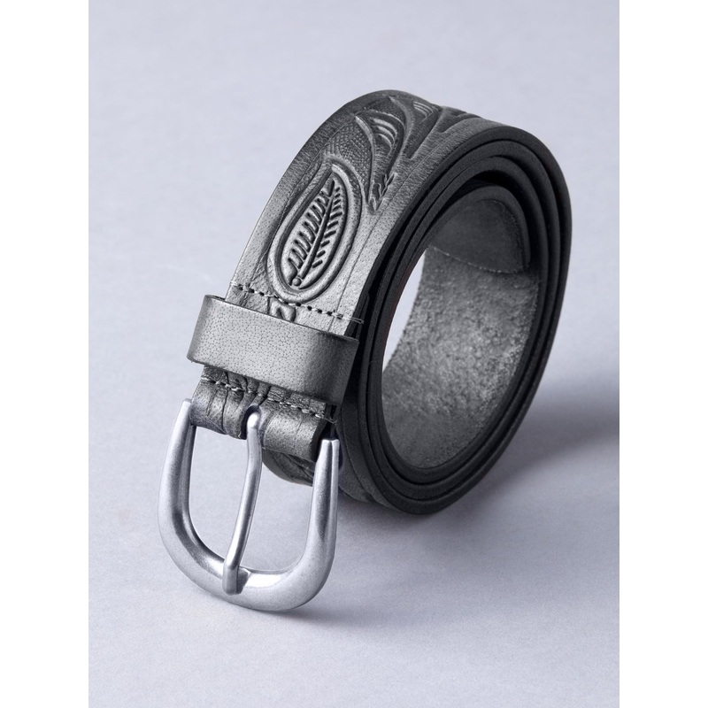 Lakeland Leather Black Embossed Belt