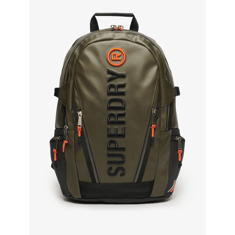 Superdry Olive Green Tarp Embroidered Rucksack