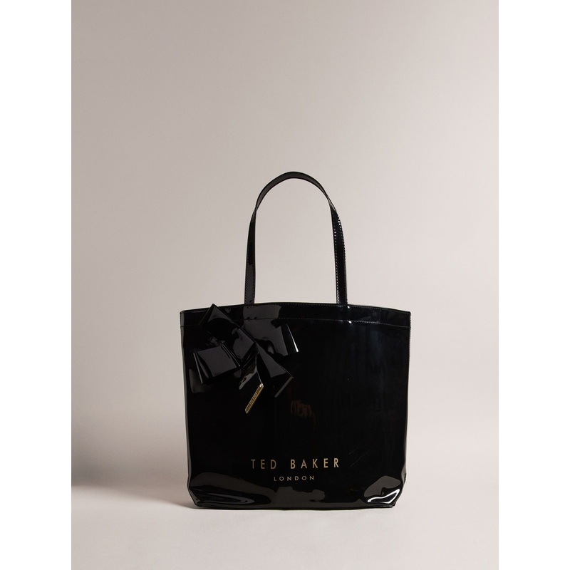 Ted Baker Black Nicon Knot Bow Large Icon Bag