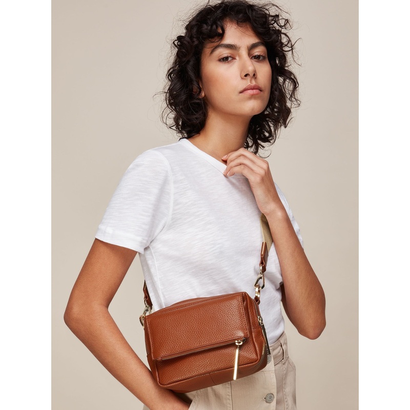 Whistles Brown Bibi Cross-Body Bag