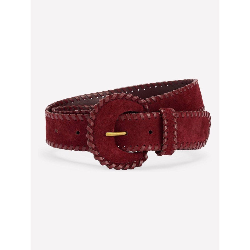 Boden Red Covered Whipstitch Belt
