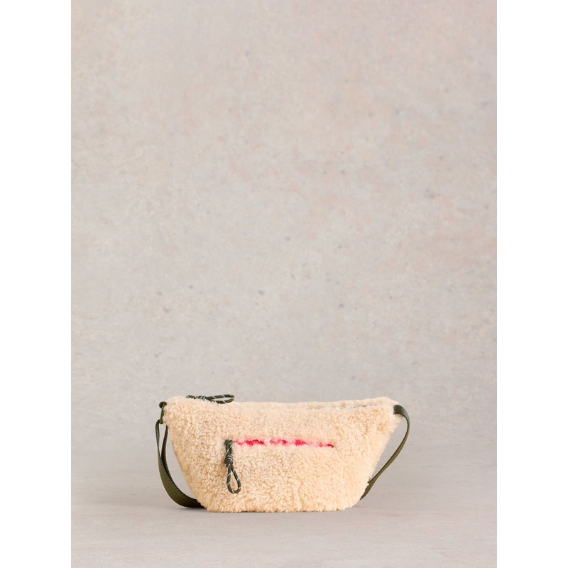 White Stuff Natural Meadow Borg Cross-Body Bag