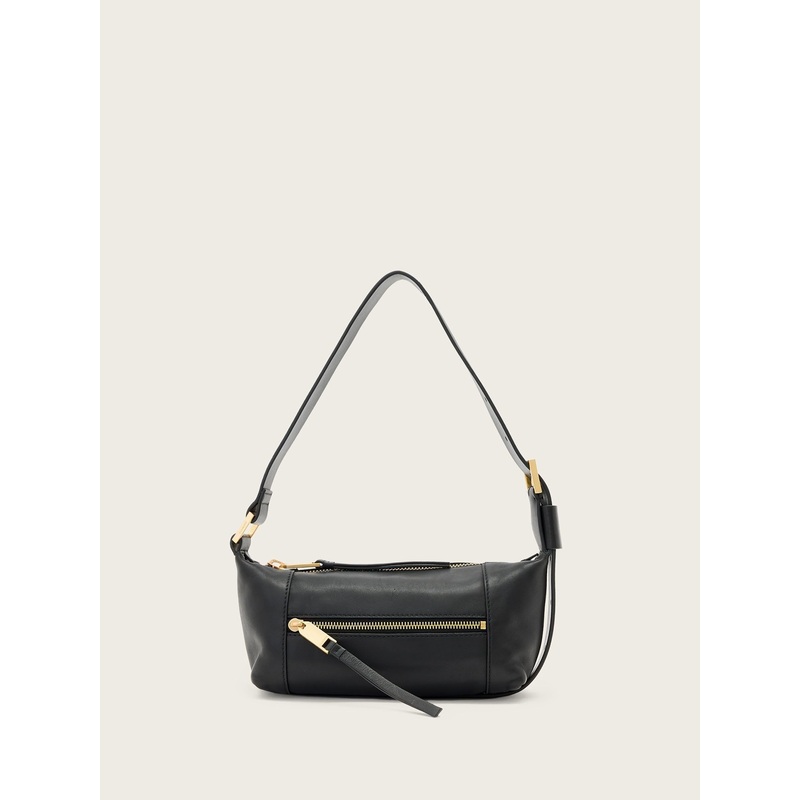 AllSaints Black Vega Mini Shoulder Bag