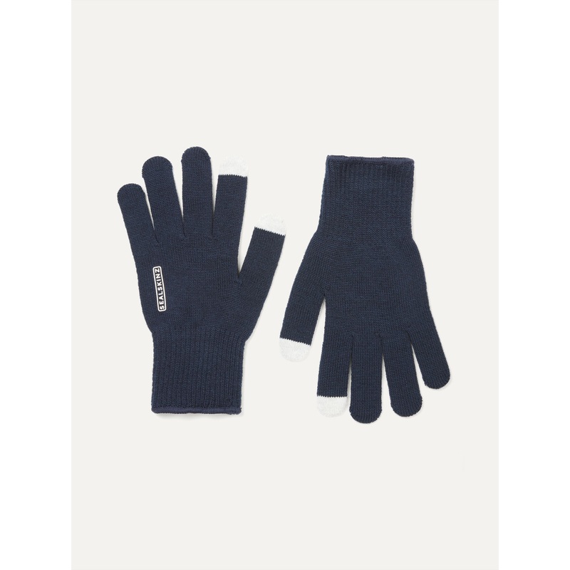 Sealskinz Blue Hanworth Solo Merino Gloves