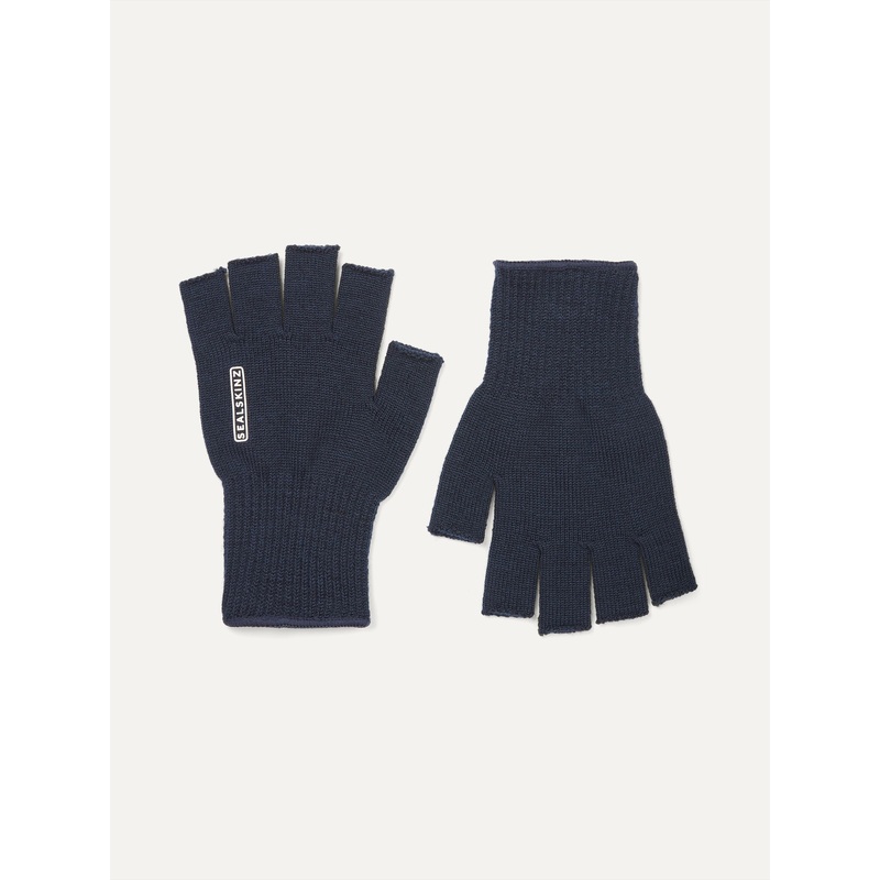 Sealskinz Blue Thornham Solo Merino Mittens