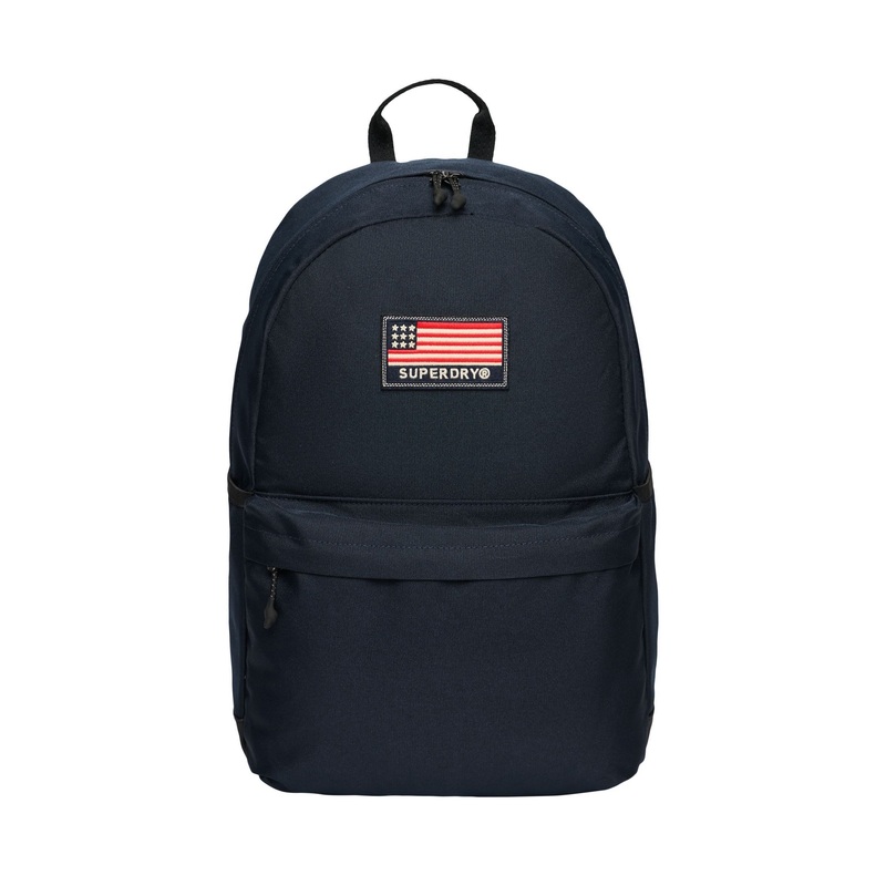 Superdry Blue Classic Patch Montana Backpack