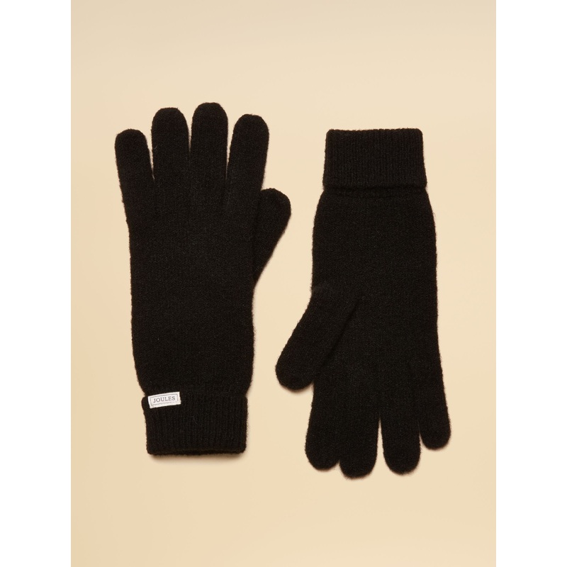 Joules Rosa Black Gloves