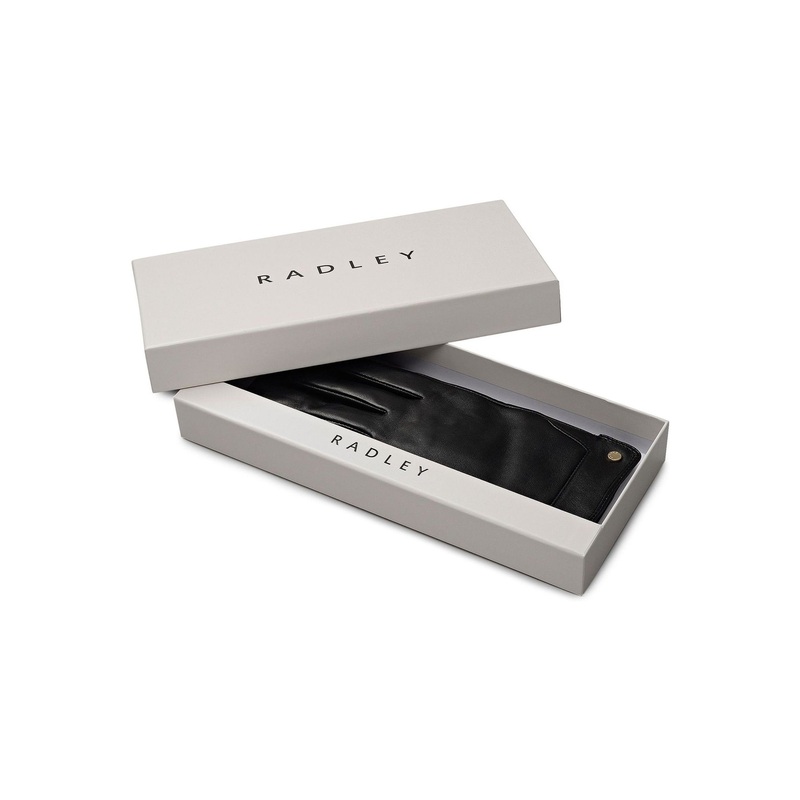 Radley Black Glovers Lane Leather Gloves
