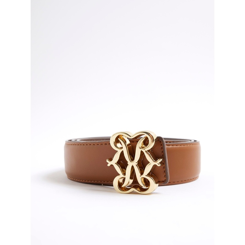 River Island Brown Swirl Buckle Belt
