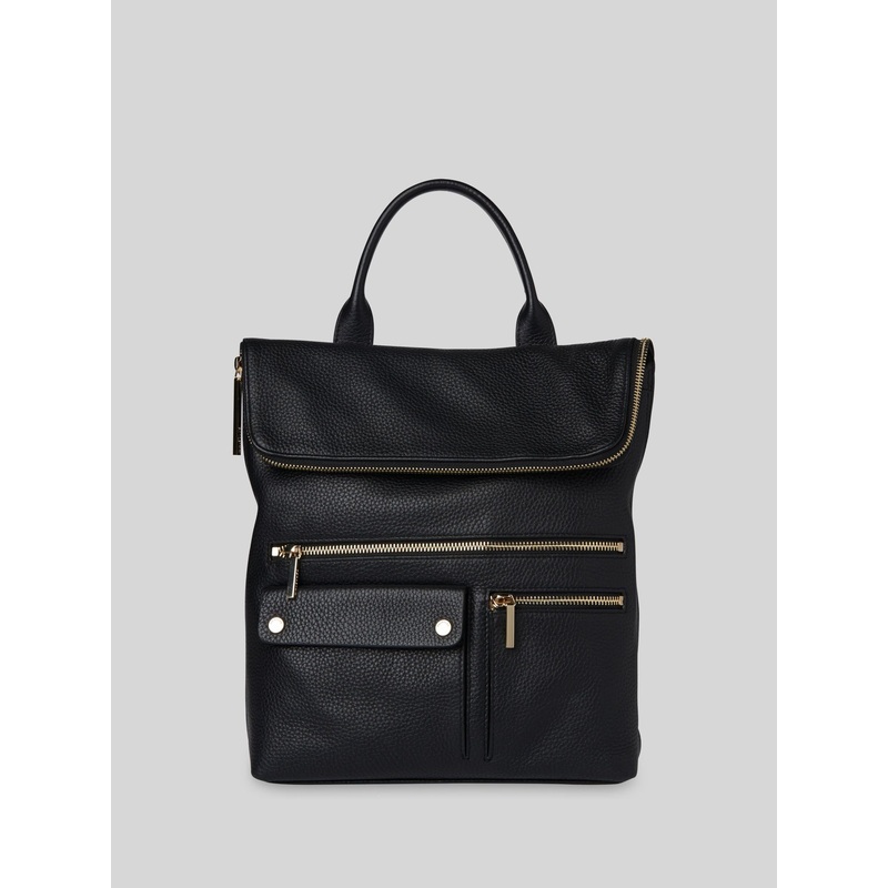 Whistles Black Farrow Pocket Detail Backpack
