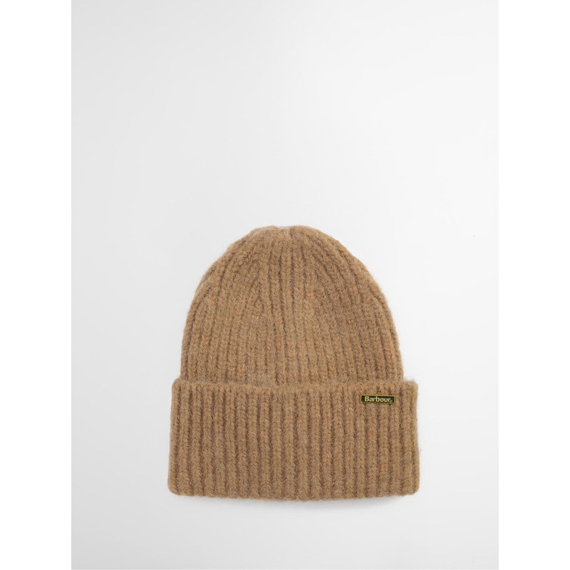 Barbour Beige Meryl Knitted Beanie Hat
