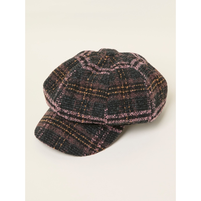 FatFace Multi Tweed Baker Boy Hat