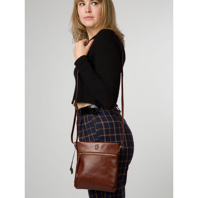 ‘Sable’ Leather Cross Body Bag